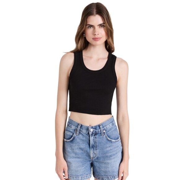 Agolde Tops - SOLD 98$ Agolde Scoop Neck Cropped Poppy Tank Top Sleeveless Women's Size XS